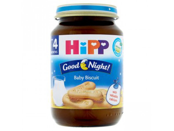 HiPP Bio Спокойной ночи, пюре с печеньем 190 г